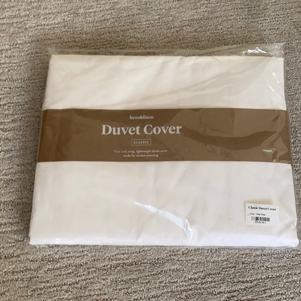 COPY - Never opened white classic duvet cover